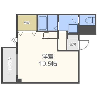 プチメゾン西新ローズ館の間取り