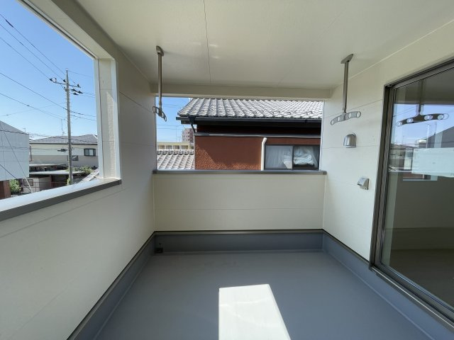 新築戸建・新築建売　足利市田中町第5　山辺小学校・山辺中学校のバルコニー
