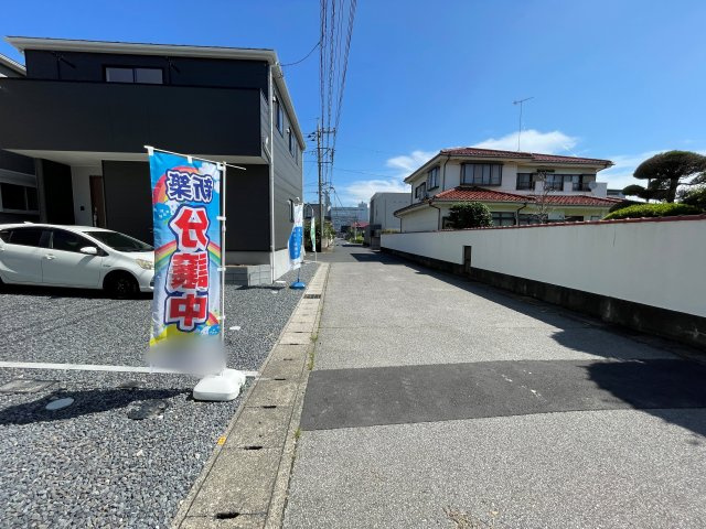 新築戸建・新築建売　足利市田中町第5　山辺小学校・山辺中学校の前面道路含む現地写真
