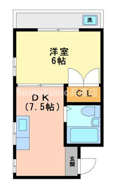 神宿イシカワハイツの間取り