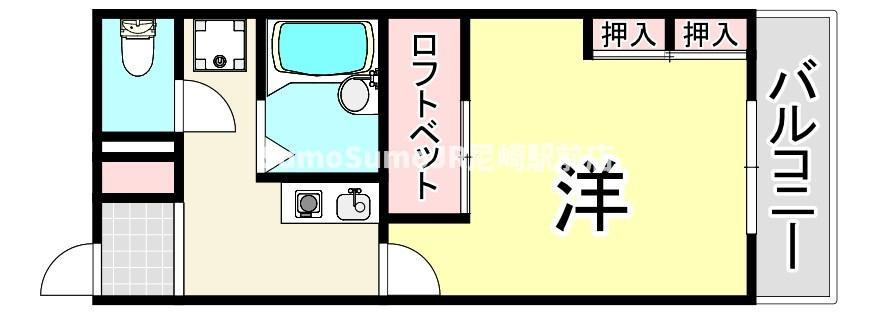 レオパレスRio　ムコガワの間取り