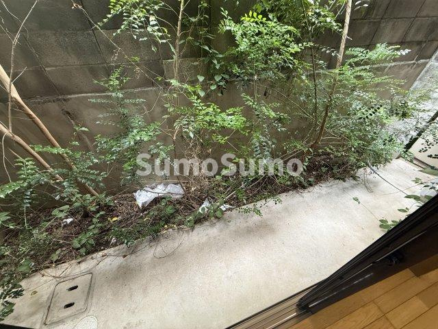 石町ハイツのバルコニー