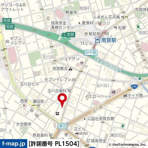 ブライズ用賀の地図