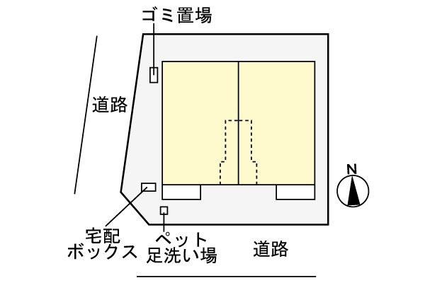 ファヴール駒場の駐車場