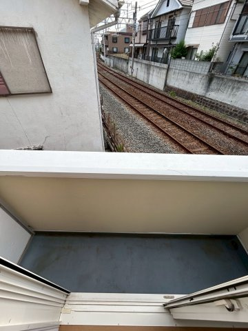 秋桜ハイツのバルコニー