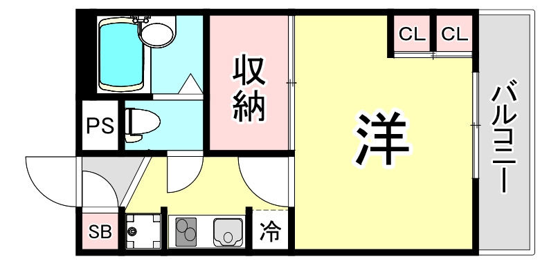 レオパレスCOTTIの間取り