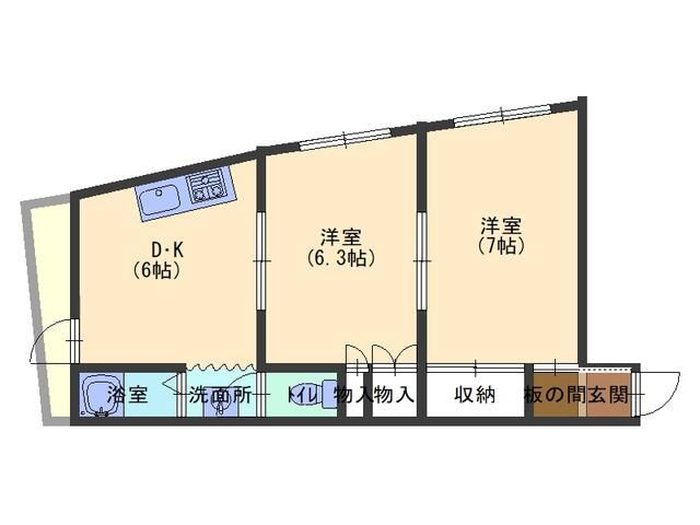 石井町３丁目アパートの間取り