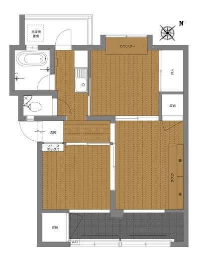 舞子片山住宅　５号棟の間取り