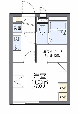 レオパレスＴＷＩＮＫＬＥの間取り
