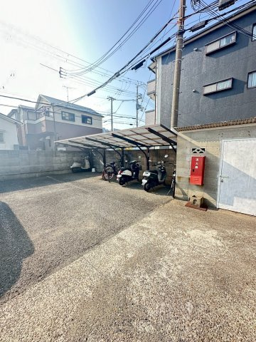 福田マンションの駐車場