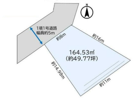 大磯町石神台　中古戸建の区画図