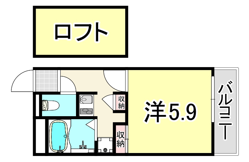 レオパレスzuccaの間取り
