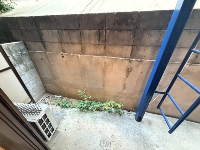 石町ハイツのバルコニー