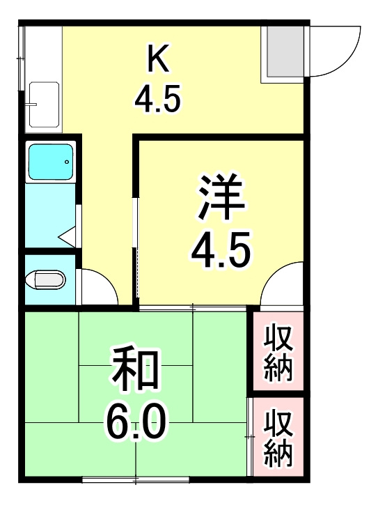 野田町田中マンションの間取り