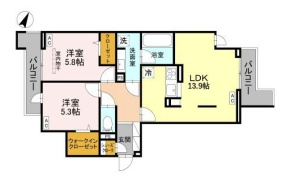 【間取り】 | ラ・グリシーヌ・レーブ（D-room）