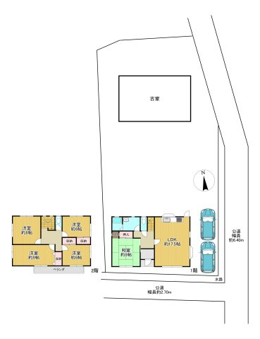 -三丁目不動産-　熊谷市久保島　敷地広々の間取り