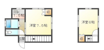 菅ノ池貸家の間取り