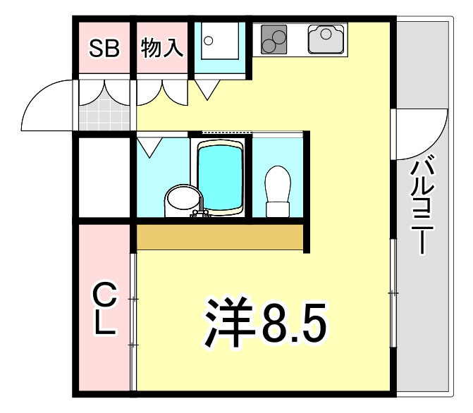 西北チェリーマンションの間取り