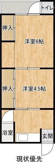 長田区高取山町アパートの間取り