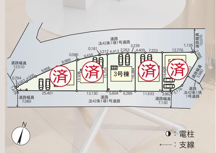 茨城町前田第5　新築戸建　3号棟の区画図