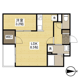 【間取り】 | 月光福山駅西 | 1LDK