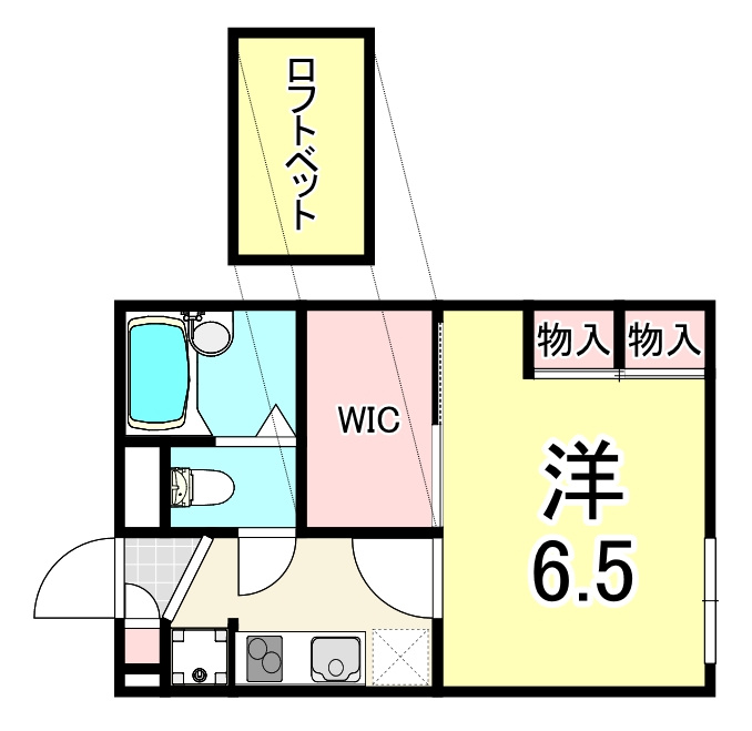 レオパレス杭瀬北新町Ⅰの間取り
