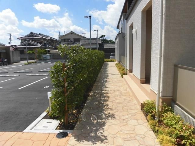 ロッヂえざかＡのエントランス