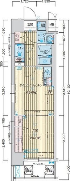 レシオス神戸クラルスの間取り