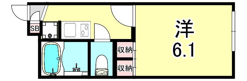 レオパレス西岡本の間取り