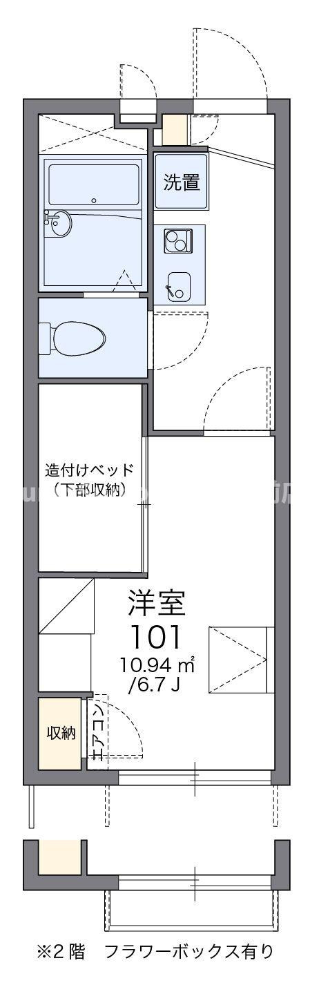 レオパレスアイレックスハイムの間取り