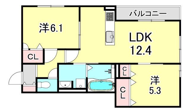 上甲子園廣和レジデンスの間取り