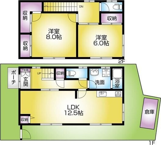 住吉東町1丁目戸建の間取り