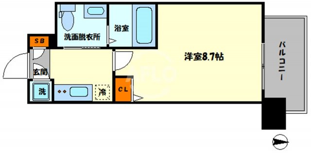 エスリード阿波座シティーウエストⅡの間取り|エスリード阿波座シティーウエストII　開放感のある間取り