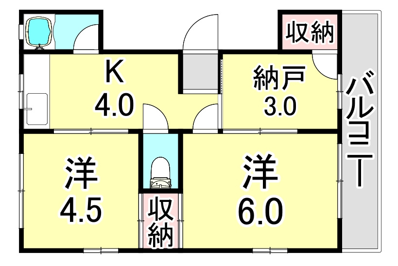 木下マンションの間取り