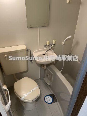 河村マンションの浴室|日々の疲れを癒すお風呂付です