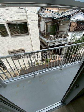 離宮前町１丁目貸家のバルコニー|外からの目が気にならないバルコニーで洗濯物が干せます