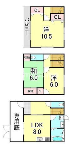 片山ハイツＢ棟の間取り