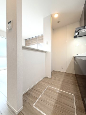 ガナールⅡのキッチン|背中側にはカウンターがついてます