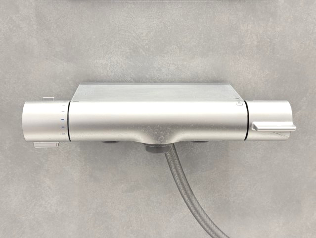 ガナールⅡの浴室|温度調節ができるサーモ式のシャワー水栓