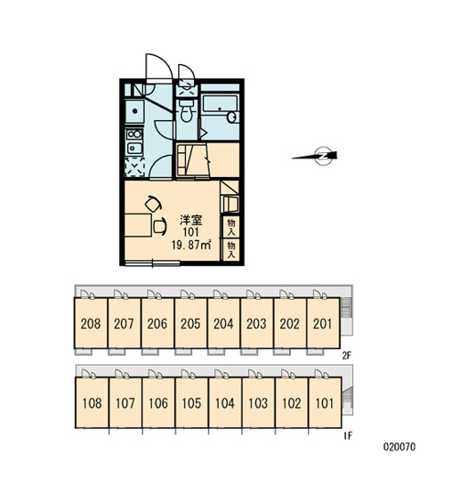 【区画図】 | レオパレスプレミール | 画像3
