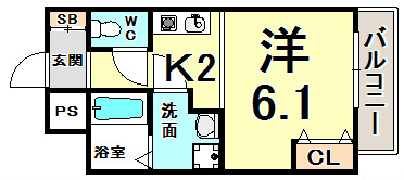 Kitano Flats Plusの間取り