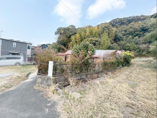 糟屋郡篠栗町大字高田　土地の前面道路含む現地写真|現況の接道状況