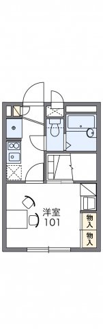 【間取り】 | レオパレスサンシン | 画像2