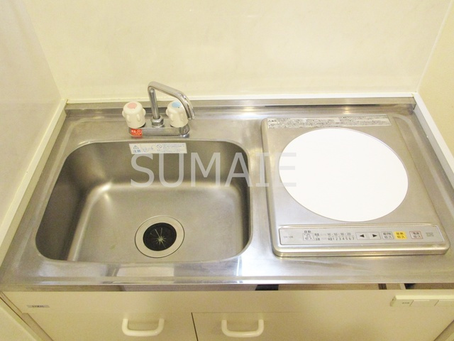 千駄木ハイムのキッチン|使いやすいIHキッチンコンロ☆