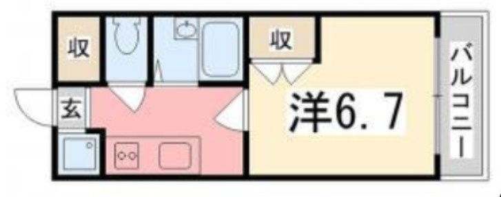 ジュネス城北新町Ⅲの間取り