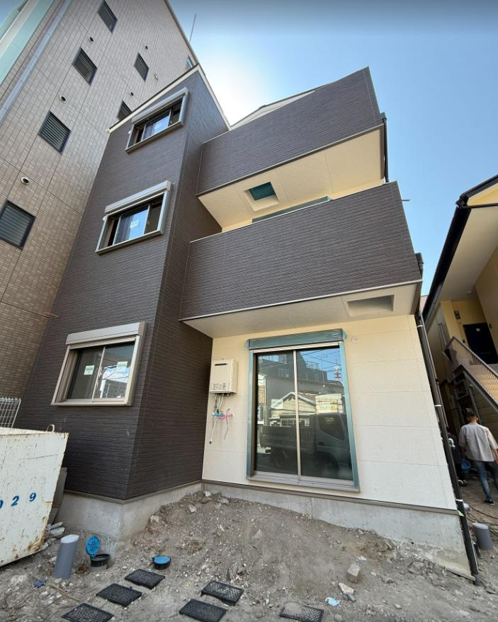 【仮称】門口町新築アパートのエントランス