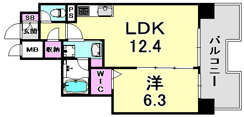 L・Isobe三宮の間取り