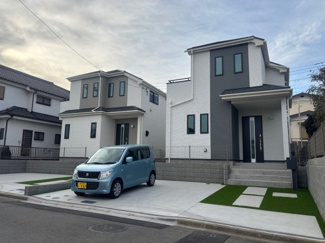 【外観】 | 横浜市戸塚区汲沢町　新築戸建　全2棟/今回販売2棟（1号棟） | 現地（2月5日撮影）