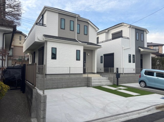 【外観】 | 横浜市戸塚区汲沢町　新築戸建　全2棟/今回販売2棟（1号棟） | 現地（2月5日撮影）