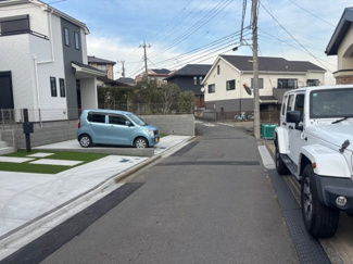 【外観】 | 横浜市戸塚区汲沢町　新築戸建　全2棟/今回販売2棟（2号棟） | 現地（2月5日撮影）